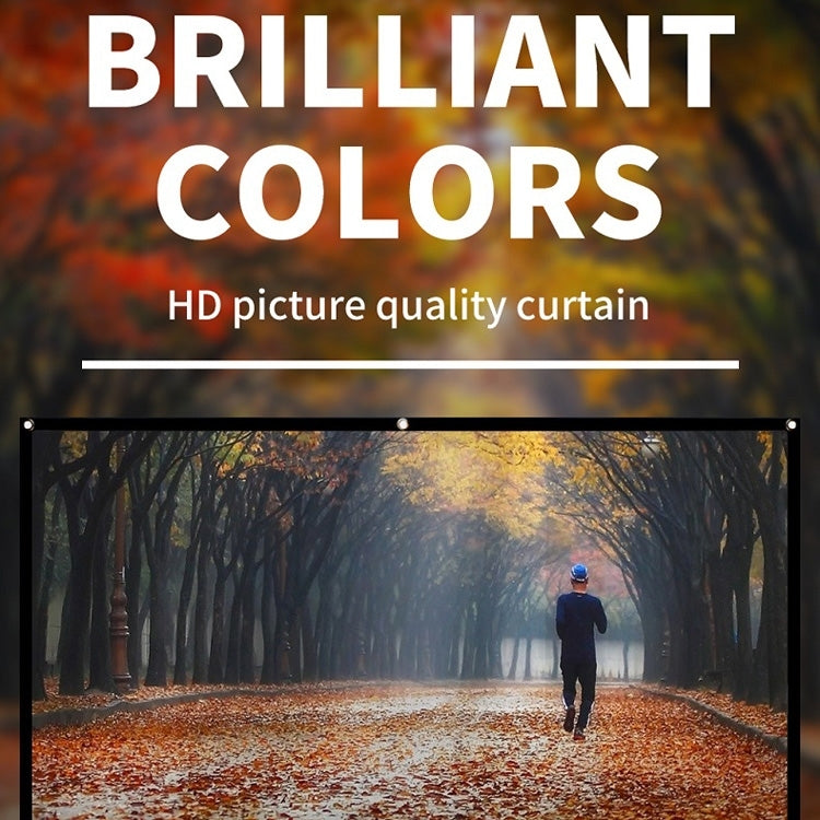 Simple Folding Thin Polyester Projector Film Curtain, Size:200 inch 16:9 - Film Curtains by PMC TechLife | Online Shopping South Africa | PMC TechLife | Buy Now Pay Later Mobicred