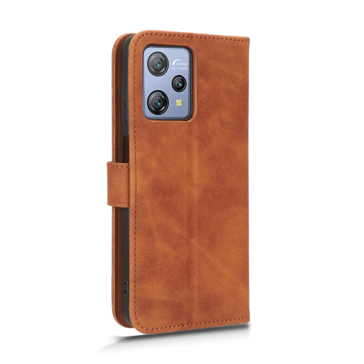 For Blackview A53 Pro Skin Feel Magnetic Flip Leather Phone Case(Brown) - More Brand by PMC TechLife | Online Shopping South Africa | PMC TechLife | Buy Now Pay Later Mobicred