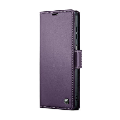 For Samsung Galaxy A13 4G/5G/A04s/A04/M13 5G CaseMe 023 Butterfly Buckle Litchi Texture RFID Anti-theft Leather Phone Case(Pearly Purple) - Galaxy Phone Cases by CaseMe | Online Shopping South Africa | PMC Jewellery | Buy Now Pay Later Mobicred