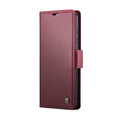 For Samsung Galaxy A51 4G/M40s CaseMe 023 Butterfly Buckle Litchi Texture RFID Anti-theft Leather Phone Case(Wine Red) - Galaxy Phone Cases by CaseMe | Online Shopping South Africa | PMC Jewellery | Buy Now Pay Later Mobicred