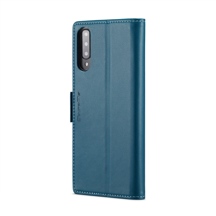 For Samsung Galaxy A70/A70s CaseMe 023 Butterfly Buckle Litchi Texture RFID Anti-theft Leather Phone Case(Blue) - Galaxy Phone Cases by CaseMe | Online Shopping South Africa | PMC Jewellery | Buy Now Pay Later Mobicred