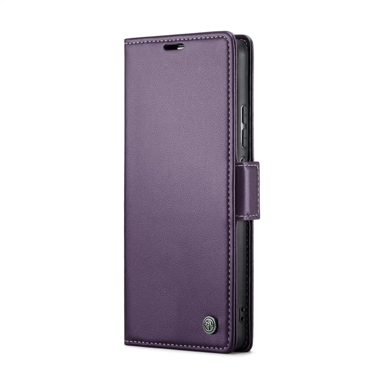 For Samsung Galaxy A72 CaseMe 023 Butterfly Buckle Litchi Texture RFID Anti-theft Leather Phone Case(Pearly Purple) - Galaxy Phone Cases by CaseMe | Online Shopping South Africa | PMC Jewellery | Buy Now Pay Later Mobicred