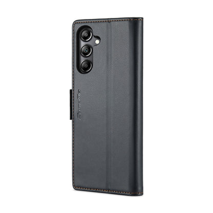 For Samsung Galaxy A05s CaseMe 023 Butterfly Buckle Litchi Texture RFID Anti-theft Leather Phone Case(Black) - Galaxy Phone Cases by CaseMe | Online Shopping South Africa | PMC Jewellery | Buy Now Pay Later Mobicred