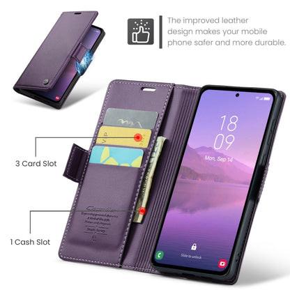 For Samsung Galaxy A35 5G CaseMe 023 Butterfly Buckle Litchi Texture RFID Anti-theft Leather Phone Case(Pearly Purple) - Galaxy Phone Cases by CaseMe | Online Shopping South Africa | PMC Jewellery | Buy Now Pay Later Mobicred