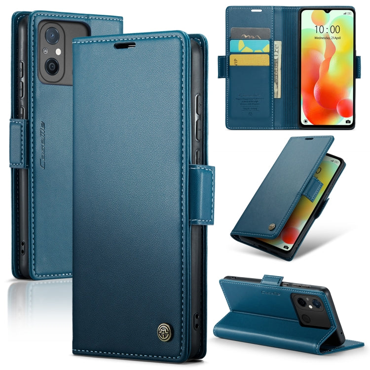 For Xiaomi Redmi 11A/12C CaseMe 023 Butterfly Buckle Litchi Texture RFID Anti-theft Leather Phone Case(Blue) - Xiaomi Cases by CaseMe | Online Shopping South Africa | PMC Jewellery | Buy Now Pay Later Mobicred