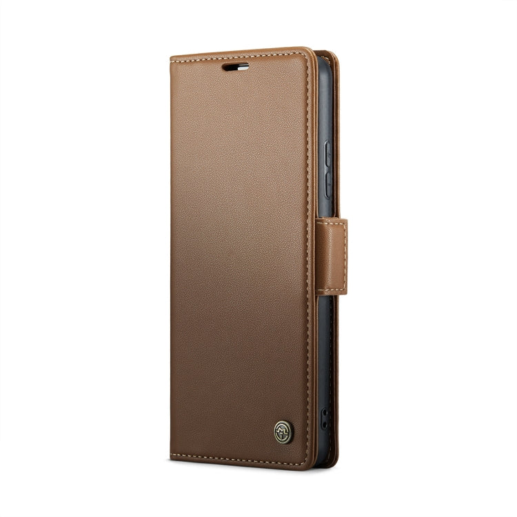 For Xiaomi 14 Pro CaseMe 023 Butterfly Buckle Litchi Texture RFID Anti-theft Leather Phone Case(Brown) - 14 Pro Cases by CaseMe | Online Shopping South Africa | PMC Jewellery | Buy Now Pay Later Mobicred