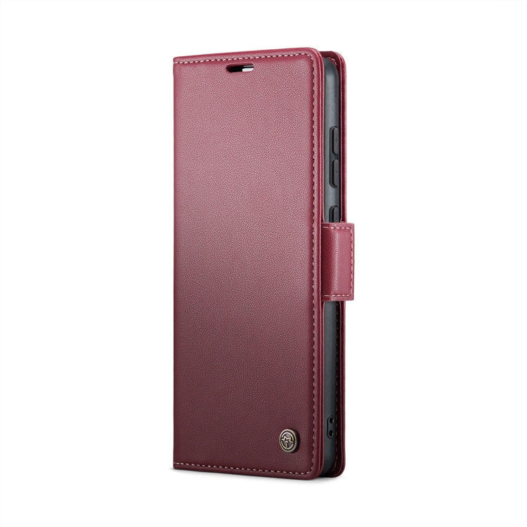 For Xiaomi Poco X6 Pro 5G/Redmi K70E 5G CaseMe 023 Butterfly Buckle Litchi Texture RFID Anti-theft Leather Phone Case(Wine Red) - K70E Cases by CaseMe | Online Shopping South Africa | PMC Jewellery | Buy Now Pay Later Mobicred