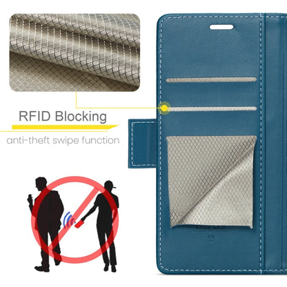 For Xiaomi Poco X6 Pro 5G/Redmi K70E 5G CaseMe 023 Butterfly Buckle Litchi Texture RFID Anti-theft Leather Phone Case(Blue) - K70E Cases by CaseMe | Online Shopping South Africa | PMC Jewellery | Buy Now Pay Later Mobicred