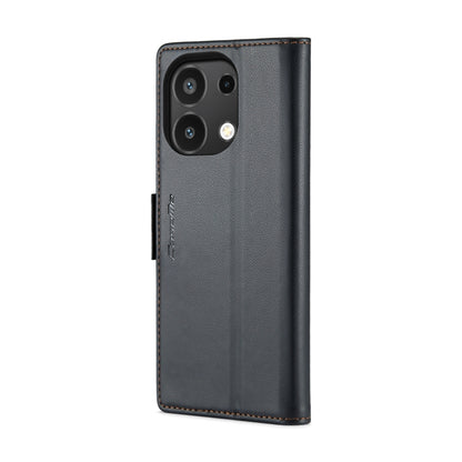 For Xiaomi Redmi Note 13 4G CaseMe 023 Butterfly Buckle Litchi Texture RFID Anti-theft Leather Phone Case(Black) - Xiaomi Cases by CaseMe | Online Shopping South Africa | PMC Jewellery | Buy Now Pay Later Mobicred