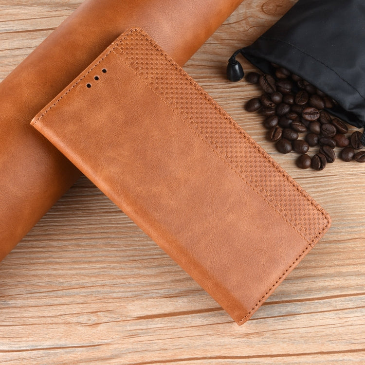 For Tecno Spark Go 2024 Magnetic Buckle Retro Texture Leather Phone Case(Brown) - Tecno Cases by PMC Jewellery | Online Shopping South Africa | PMC Jewellery | Buy Now Pay Later Mobicred