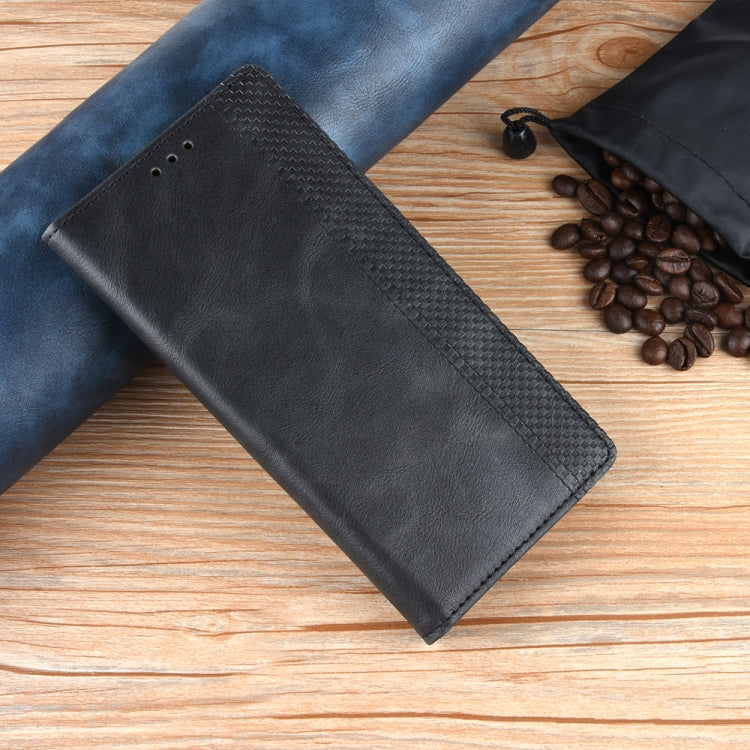 For Google Pixel 9 Pro Magnetic Buckle Retro Texture Leather Phone Case(Black) - Google Cases by PMC TechLife | Online Shopping South Africa | PMC TechLife | Buy Now Pay Later Mobicred