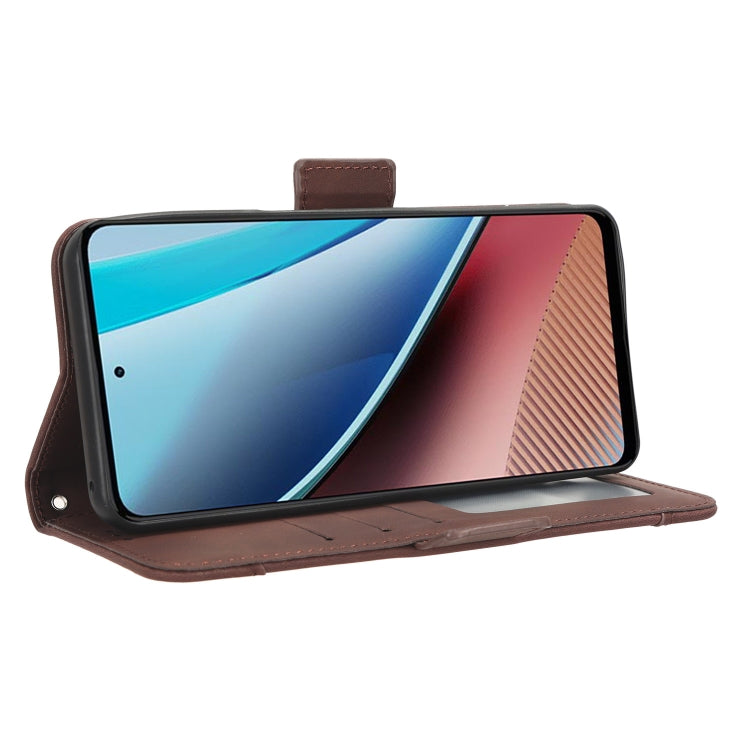 For Motorola Moto G Stylus 4G 2023 Skin Feel Calf Texture Card Slots Leather Phone Case(Brown) - Motorola Cases by PMC Jewellery | Online Shopping South Africa | PMC Jewellery | Buy Now Pay Later Mobicred