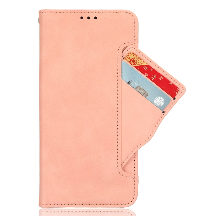 For Motorola Moto G04 / G24 Skin Feel Calf Texture Card Slots Leather Phone Case(Pink) - Motorola Cases by PMC Jewellery | Online Shopping South Africa | PMC Jewellery | Buy Now Pay Later Mobicred