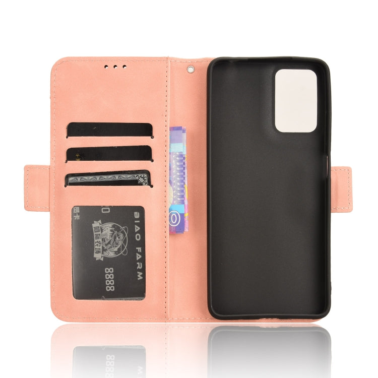 For Motorola Moto G04 / G24 Skin Feel Calf Texture Card Slots Leather Phone Case(Pink) - Motorola Cases by PMC Jewellery | Online Shopping South Africa | PMC Jewellery | Buy Now Pay Later Mobicred