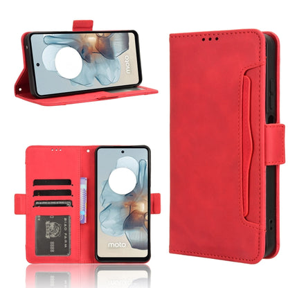 For Motorola Moto G34 5G Skin Feel Calf Texture Card Slots Leather Phone Case(Red) - Motorola Cases by PMC Jewellery | Online Shopping South Africa | PMC Jewellery | Buy Now Pay Later Mobicred