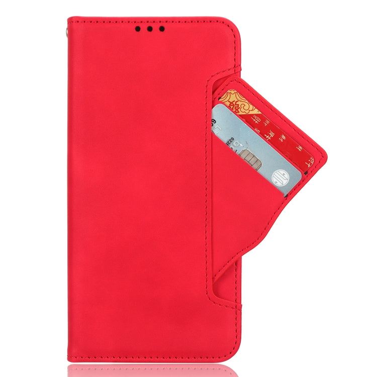 For Google Pixel 9 Pro Skin Feel Calf Texture Card Slots Leather Phone Case(Red) - Google Cases by PMC TechLife | Online Shopping South Africa | PMC TechLife | Buy Now Pay Later Mobicred