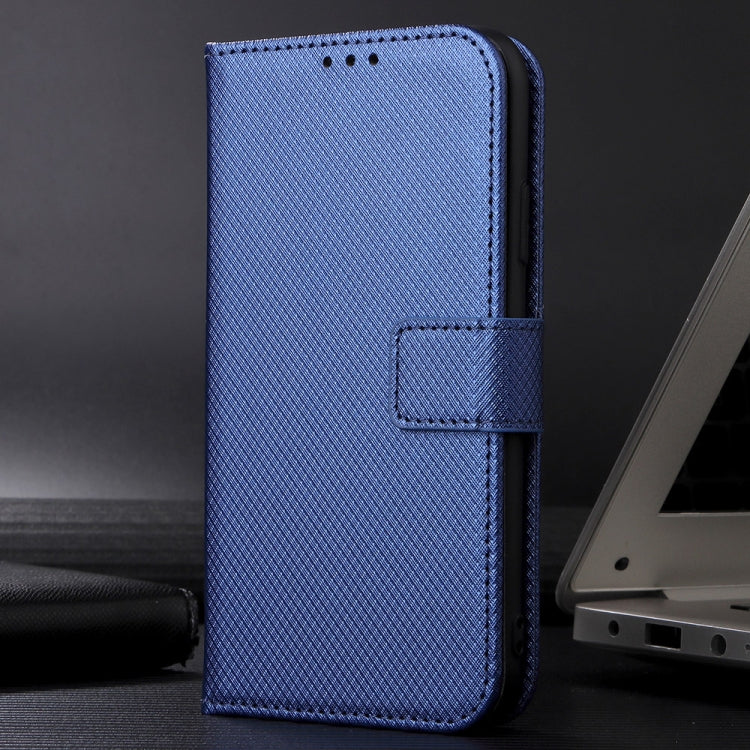 For Motorola Edge 2024 5G Diamond Texture Leather Phone Case(Blue) - Motorola Cases by PMC Jewellery | Online Shopping South Africa | PMC Jewellery | Buy Now Pay Later Mobicred