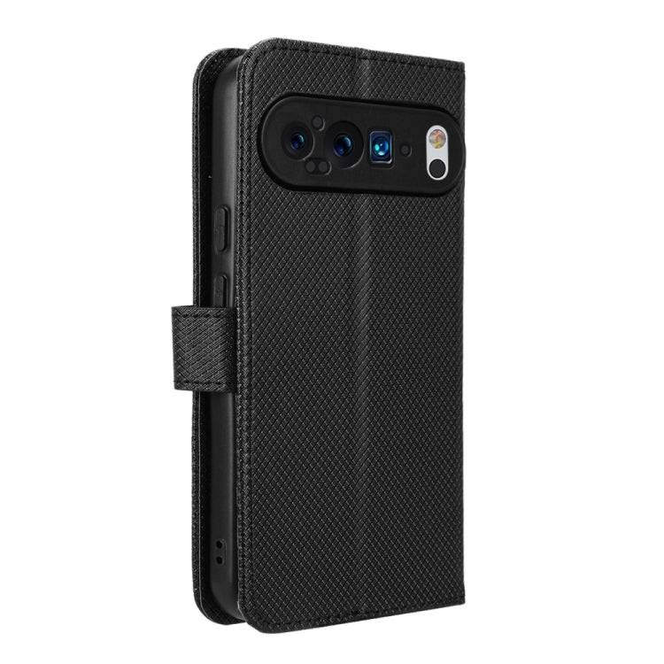 For Google Pixel 9 Diamond Texture Leather Phone Case(Black) - Google Cases by PMC TechLife | Online Shopping South Africa | PMC TechLife | Buy Now Pay Later Mobicred