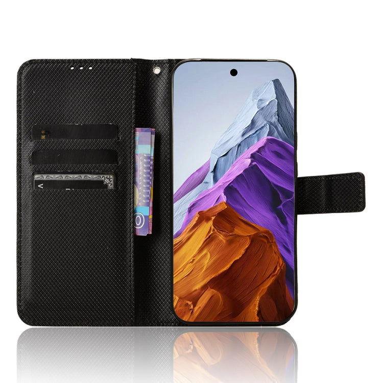 For Google Pixel 9 Diamond Texture Leather Phone Case(Black) - Google Cases by PMC TechLife | Online Shopping South Africa | PMC TechLife | Buy Now Pay Later Mobicred