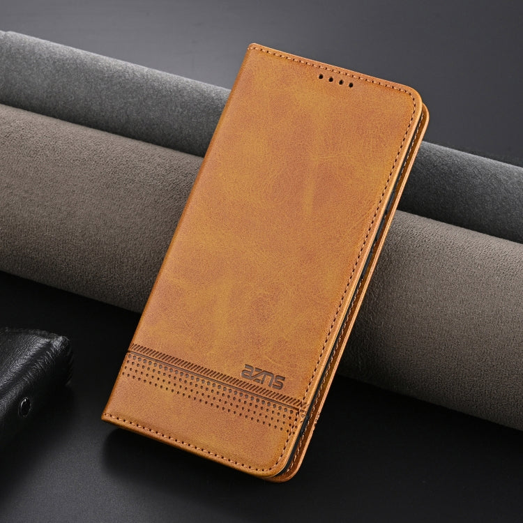 For Huawei Pura 70 AZNS Magnetic Calf Texture Flip Leather Phone Case(Light Brown) - Huawei Cases by AZNS | Online Shopping South Africa | PMC Jewellery | Buy Now Pay Later Mobicred