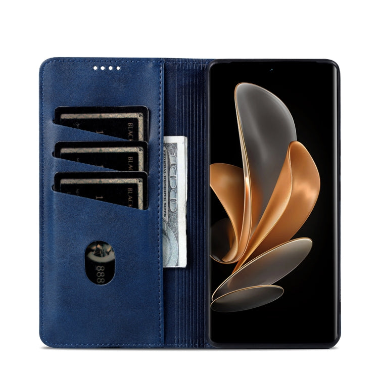 For Huawei Pura 70 Pro / 70 Pro+ AZNS Magnetic Calf Texture Flip Leather Phone Case(Dark Blue) - Huawei Cases by AZNS | Online Shopping South Africa | PMC Jewellery | Buy Now Pay Later Mobicred