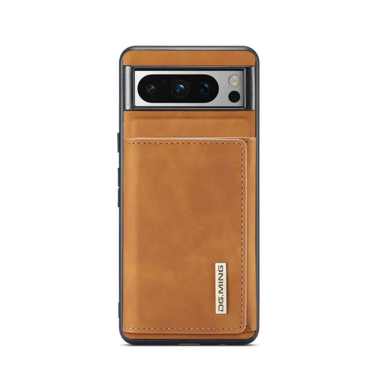 For Google Pixel 8 Pro DG.MING M1 Series 3-Fold Multi Card Wallet + Magnetic Phone Case(Brown) - Google Cases by DG.MING | Online Shopping South Africa | PMC TechLife | Buy Now Pay Later Mobicred
