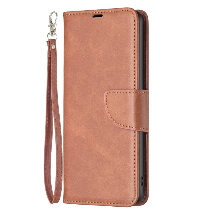 For Google Pixel 8 Lambskin Texture Pure Color Flip Leather Phone Case(Brown) - Google Cases by PMC TechLife | Online Shopping South Africa | PMC TechLife | Buy Now Pay Later Mobicred
