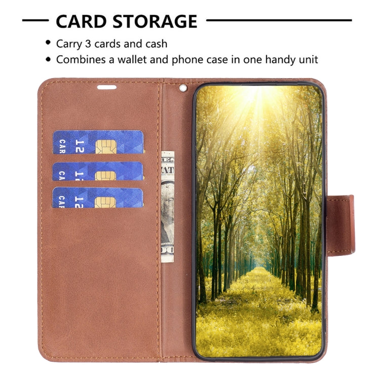 For Google Pixel 8 Lambskin Texture Pure Color Flip Leather Phone Case(Brown) - Google Cases by PMC TechLife | Online Shopping South Africa | PMC TechLife | Buy Now Pay Later Mobicred