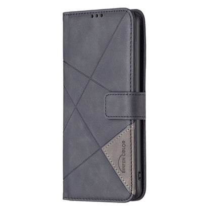 For Google Pixel 9 Magnetic Buckle Rhombus Texture Leather Phone Case(Black) - Google Cases by PMC Jewellery | Online Shopping South Africa | PMC Jewellery | Buy Now Pay Later Mobicred