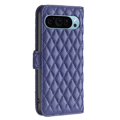 For Google Pixel 9 Pro Diamond Lattice Wallet Leather Flip Phone Case(Blue) - Google Cases by PMC Jewellery | Online Shopping South Africa | PMC Jewellery | Buy Now Pay Later Mobicred