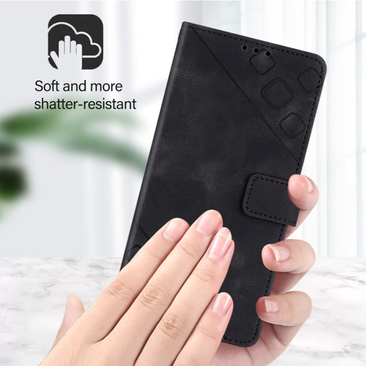 For Xiaomi Redmi K70 / K70 Pro Skin Feel Embossed Leather Phone Case(Black) - K70 Cases by PMC Jewellery | Online Shopping South Africa | PMC Jewellery | Buy Now Pay Later Mobicred