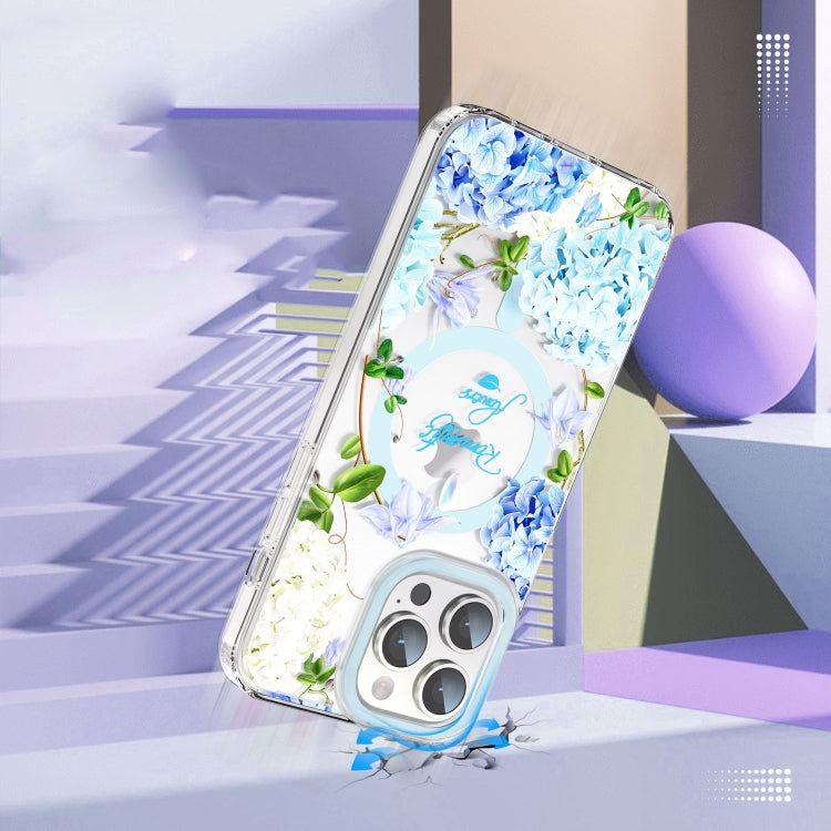 For iPhone 12 Pro Max MagSafe Magnetic TPU Phone Case(Small Floral) - iPhone 12 Pro Max Cases by PMC TechLife | Online Shopping South Africa | PMC TechLife