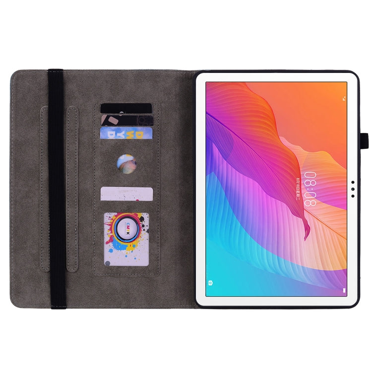 For Huawei MatePad T 10s/Enjoy Tablet 2 Butterfly Rose Embossed Leather Tablet Case(Red) - Huawei Cases by PMC TechLife | Online Shopping South Africa | PMC TechLife | Buy Now Pay Later Mobicred