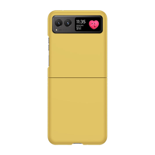 For Motorola Razr 40 Skin Feel PC Phone Case(Lemon Yellow) - Motorola Cases by PMC Jewellery | Online Shopping South Africa | PMC Jewellery