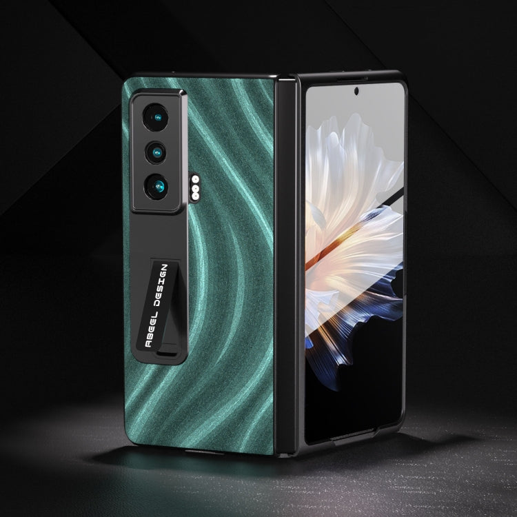 For Honor Magic Vs Galactic Pattern Integrated Protective Phone Case with Holder(Green) - Honor Cases by PMC TechLife | Online Shopping South Africa | PMC TechLife | Buy Now Pay Later Mobicred