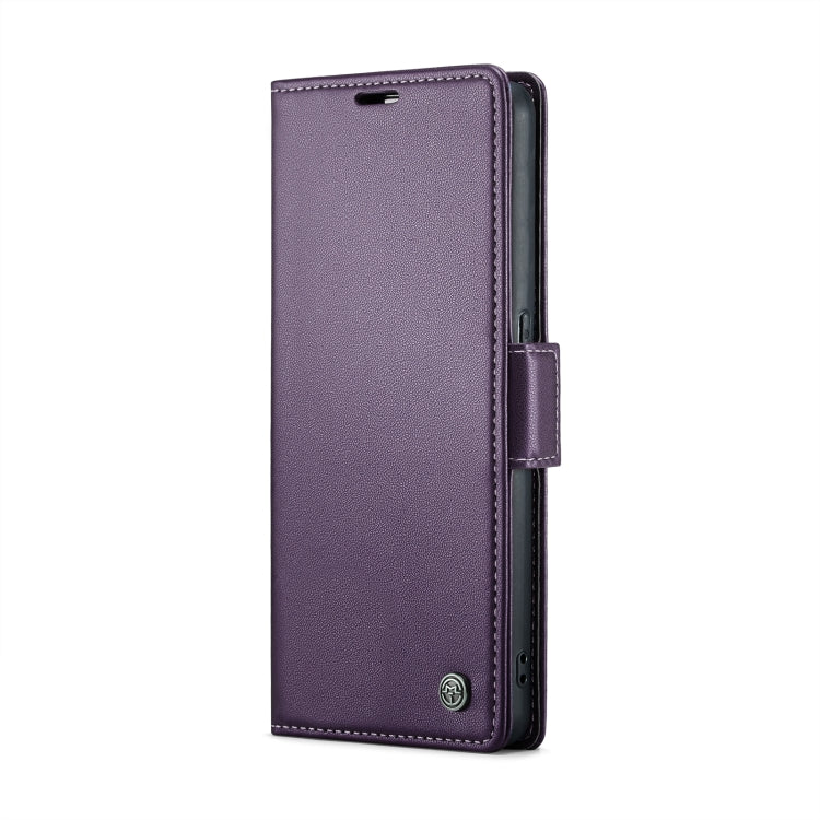 For OPPO F21 Pro 5G Globa/Reno8 Z Global CaseMe 023 Butterfly Buckle Litchi Texture RFID Anti-theft Leather Phone Case(Pearly Purple) - OPPO Cases by CaseMe | Online Shopping South Africa | PMC Jewellery | Buy Now Pay Later Mobicred