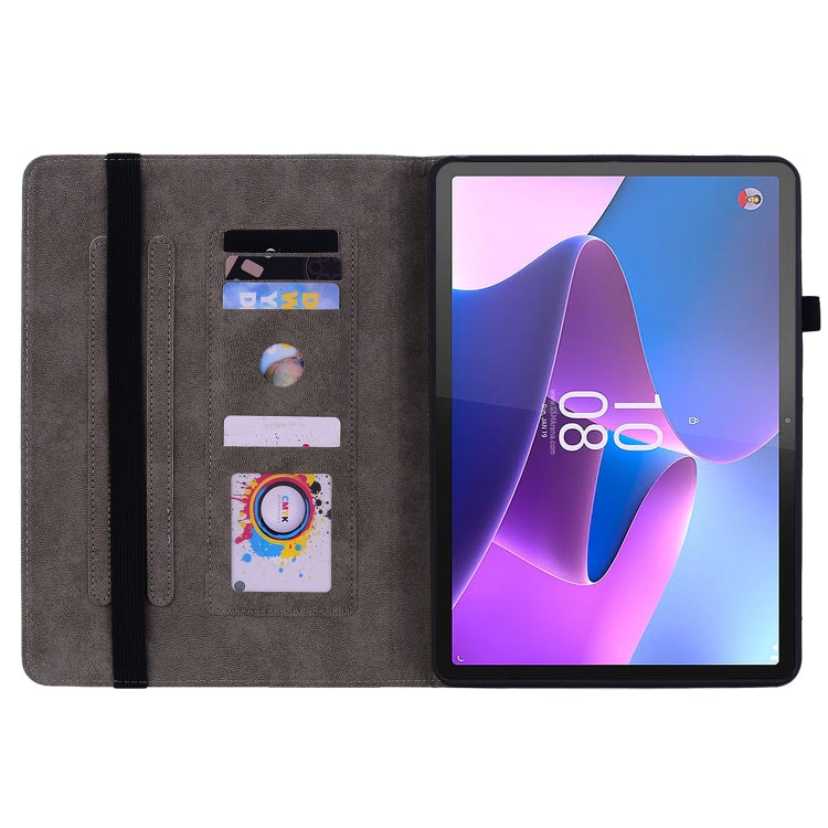 For Lenovo Tab P11 Pro Gen 2 11.2 Butterfly Rose Embossed Leather Tablet Case(Rose Red) - Lenovo by PMC TechLife | Online Shopping South Africa | PMC TechLife | Buy Now Pay Later Mobicred