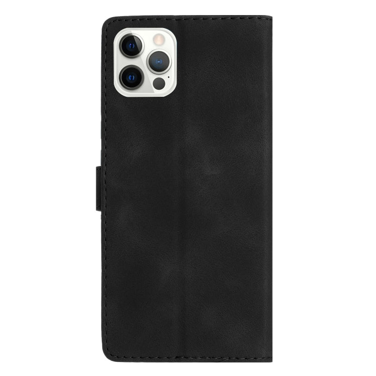 For iPhone 16 Pro Flower Butterfly Embossing Pattern Leather Phone Case(Black) - iPhone 16 Pro Cases by PMC Jewellery | Online Shopping South Africa | PMC Jewellery | Buy Now Pay Later Mobicred