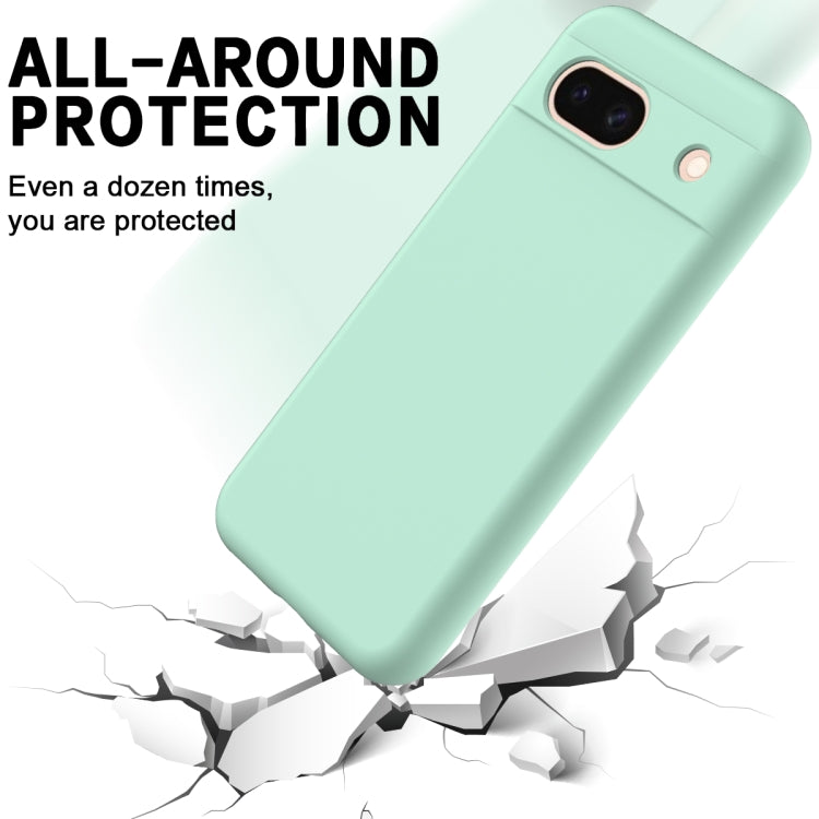For Google Pixel 8a Pure Color Liquid Silicone Shockproof Phone Case(Green) - free shipping - PMC TechLife - Order now!