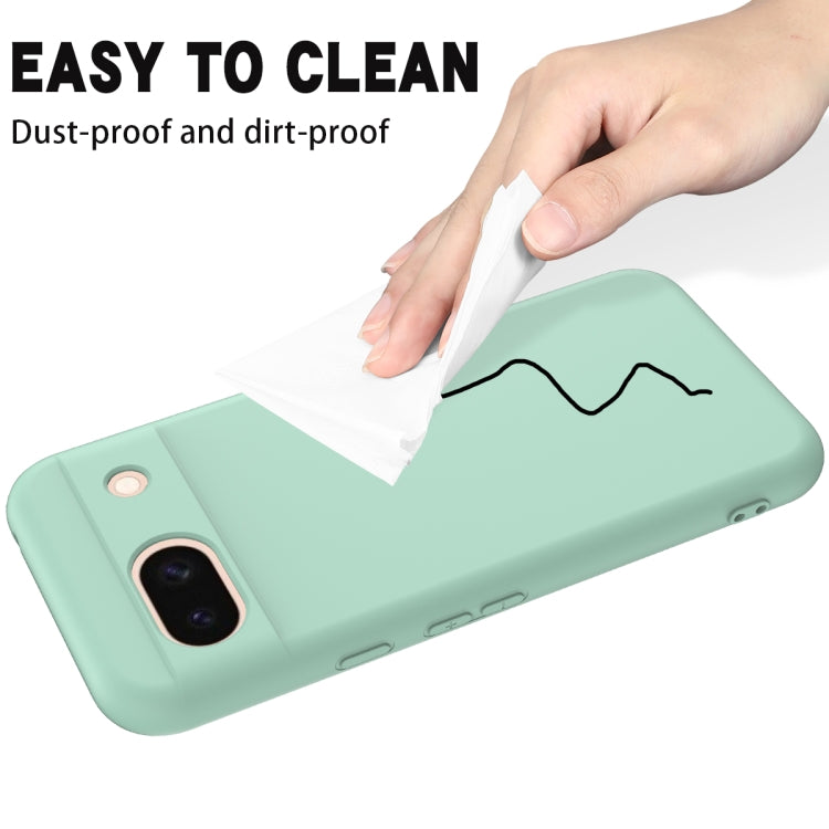 For Google Pixel 8a Pure Color Liquid Silicone Shockproof Phone Case(Green) - free shipping - PMC TechLife - Order now!
