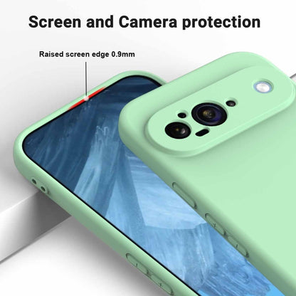 For Google Pixel 9 Pure Color Liquid Silicone Shockproof Phone Case(Green) - Google Cases by PMC Jewellery | Online Shopping South Africa | PMC Jewellery | Buy Now Pay Later Mobicred