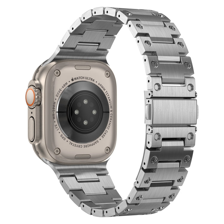Double Rows Metal Watch Band For Apple Watch SE 2023 40mm(Silver) - free shipping - PMC TechLife - Order now!