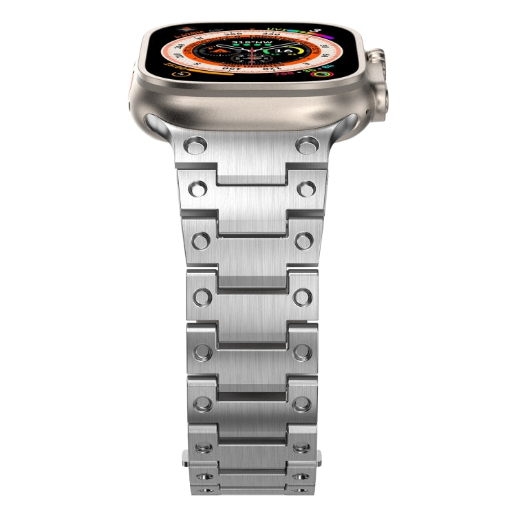 Double Rows Metal Watch Band For Apple Watch SE 2023 40mm(Silver) - free shipping - PMC TechLife - Order now!