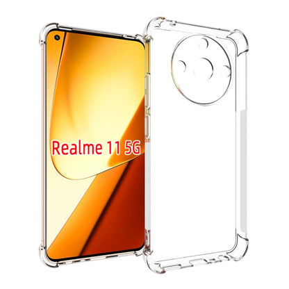 For Realme 11 5G Shockproof Non-slip Thickening TPU Phone Case(Transparent) - Realme Cases by PMC Jewellery | Online Shopping South Africa | PMC Jewellery | Buy Now Pay Later Mobicred