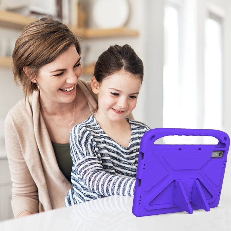 For Lenovo Tab P11 Gen 2 11.5 Handle EVA Shockproof Tablet Case with Holder(Purple) - Lenovo by PMC TechLife | Online Shopping South Africa | PMC TechLife | Buy Now Pay Later Mobicred