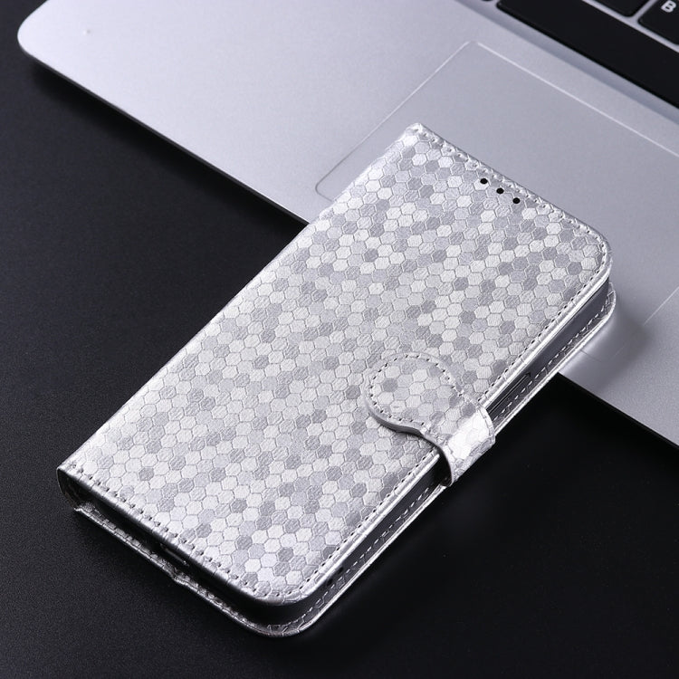 For Google Pixel 9 Honeycomb Dot Texture Leather Phone Case(Silver) - Google Cases by PMC Jewellery | Online Shopping South Africa | PMC Jewellery | Buy Now Pay Later Mobicred