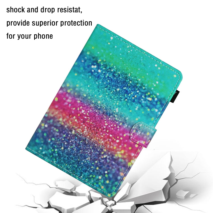 For 10 inch Universal Tablet PC Colored Drawing Pattern Horizontal Flip Leather Case with Holder & Card Slots(Colored Sand) - 10 - 11 inch by PMC TechLife | Online Shopping South Africa | PMC TechLife | Buy Now Pay Later Mobicred
