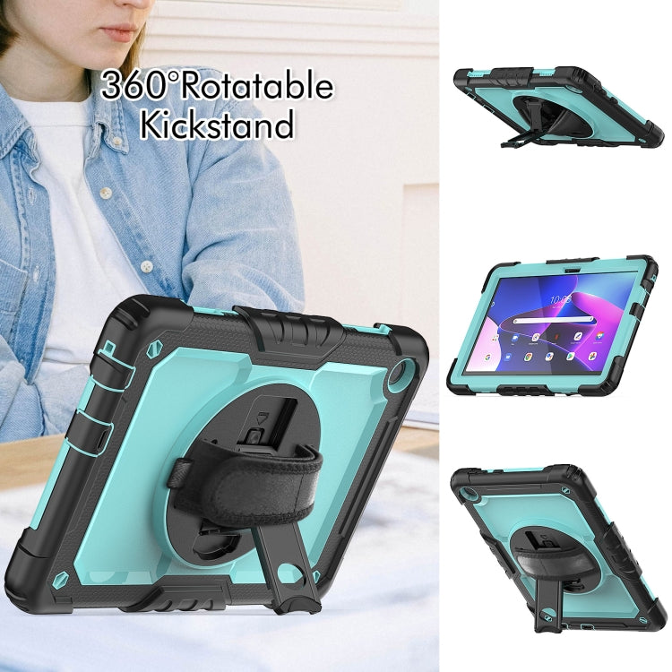 For Lenovo Tab M10 10.1 Gen 3rd Silicone Hybrid PC Tablet Case with Shoulder Strap(Light Blue PC) - Lenovo by PMC TechLife | Online Shopping South Africa | PMC TechLife | Buy Now Pay Later Mobicred
