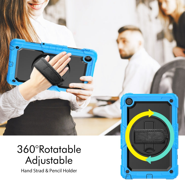 For Lenovo Tab M10 Plus 10.6 Gen 3rd Silicone Hybrid PC Tablet Case with Shoulder Strap(Light Blue) - Lenovo by PMC TechLife | Online Shopping South Africa | PMC TechLife | Buy Now Pay Later Mobicred