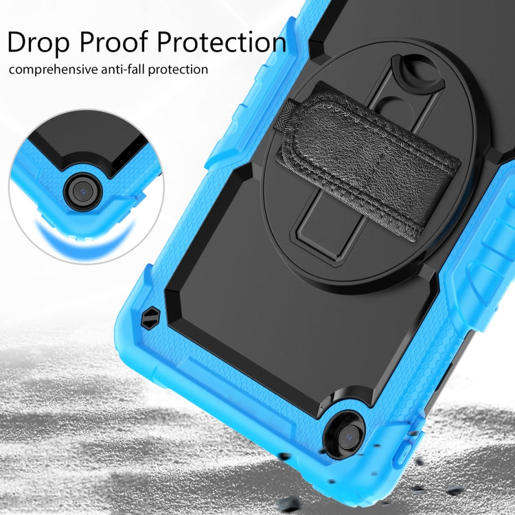 For Lenovo Tab M10 Plus 10.6 Gen 3rd Silicone Hybrid PC Tablet Case with Shoulder Strap(Light Blue) - Lenovo by PMC TechLife | Online Shopping South Africa | PMC TechLife | Buy Now Pay Later Mobicred